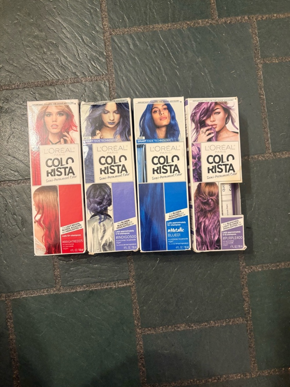 L'Oreal Colorista Semi-Permanent Hair Color - Red, Purple, Indigo, Blue Shades